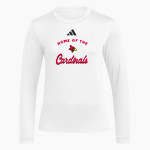 South Sioux City Cardinals adidas Women's Long Sleeve Pregame Tee Front Thumbnail