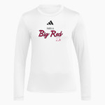 Montgomery Bell Academy Online Apparel Store <span class="pdp-name-mascot">Montgomery Bell Academy Big Red</span> adidas Women's Long Sleeve Pregame Tee Front Thumbnail