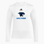 SALE CREEK Panthers Online Store <span class="pdp-name-mascot">SALE CREEK PANTHERS /LADY</span> adidas Women's Long Sleeve Pregame Tee Front Thumbnail