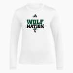 Timbercrest Wolves <span class="pdp-name-mascot">Timbercrest Wolves</span> adidas Women's Long Sleeve Pregame Tee Front Thumbnail