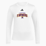 FARMINGTON HIGH SCHOOL FARMERS <span class="pdp-name-mascot">FARMINGTON FARMERS</span> adidas Women's Long Sleeve Pregame Tee Front Thumbnail
