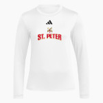 Church & School of St. Peter <span class="pdp-name-mascot">n/a</span> adidas Women's Long Sleeve Pregame Tee Front Thumbnail