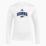 XAVIER HIGH SCHOOL HAWKS adidas Women's Long Sleeve Pregame Tee Front Thumbnail