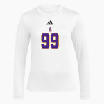 SEBEKA HIGH SCHOOL Trojans Online Store <span class="pdp-name-mascot">SEBEKA TROJANS</span> adidas Women's Long Sleeve Pregame Tee Front Thumbnail