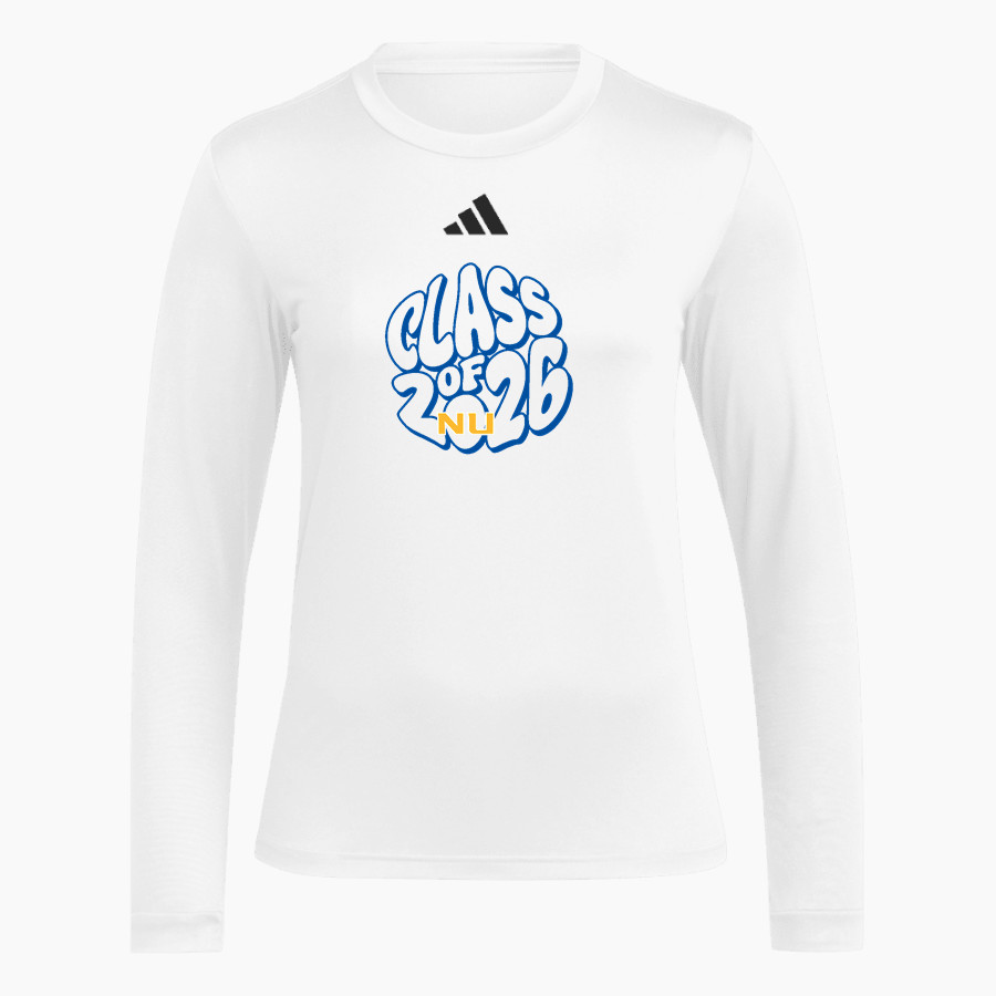 Northwest University Eagles Online Store <span class="pdp-name-mascot">Northwest Eagles</span> adidas Women's Long Sleeve Pregame Tee
