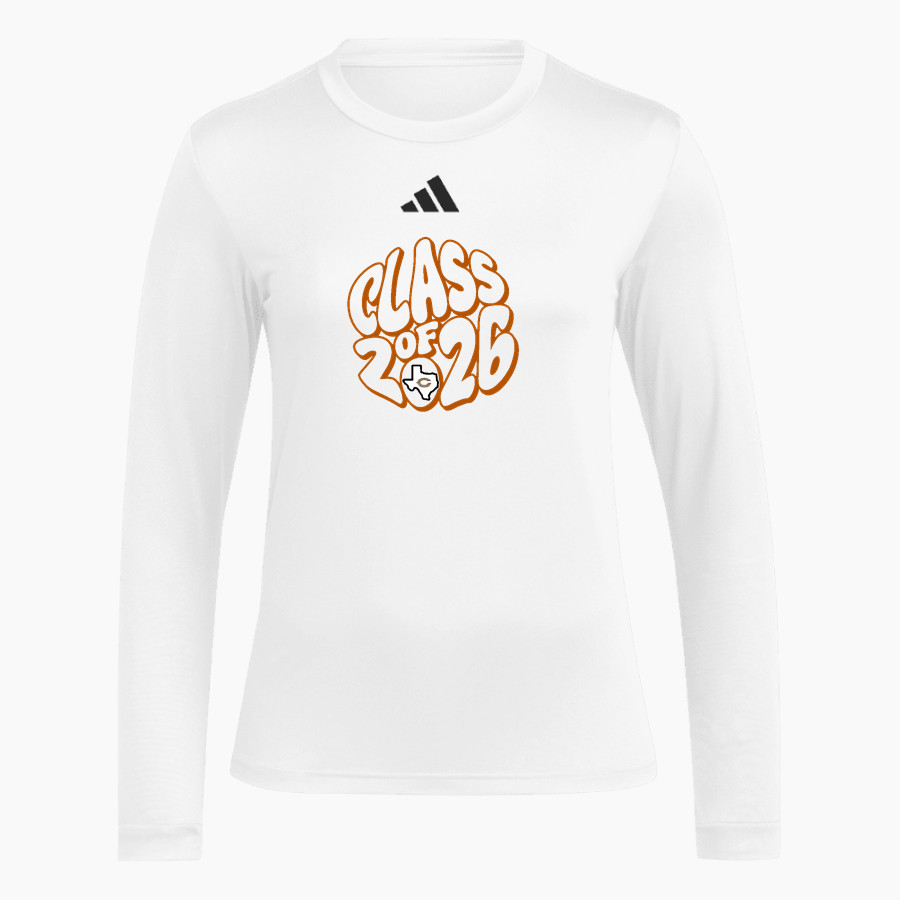 CALDWELL HIGH SCHOOL HORNETS <span class="pdp-name-mascot">CALDWELL HORNETS</span> adidas Women's Long Sleeve Pregame Tee