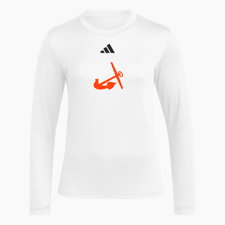 Hope College Online Athletics Store <span class="pdp-name-mascot">Hope Flying Dutch</span> adidas Women's Long Sleeve Pregame Tee