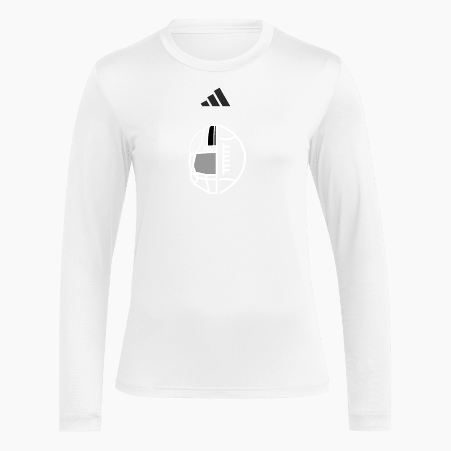 Film To Field Football Training <span class="pdp-name-mascot">Film To Field</span> adidas Women's Long Sleeve Pregame Tee