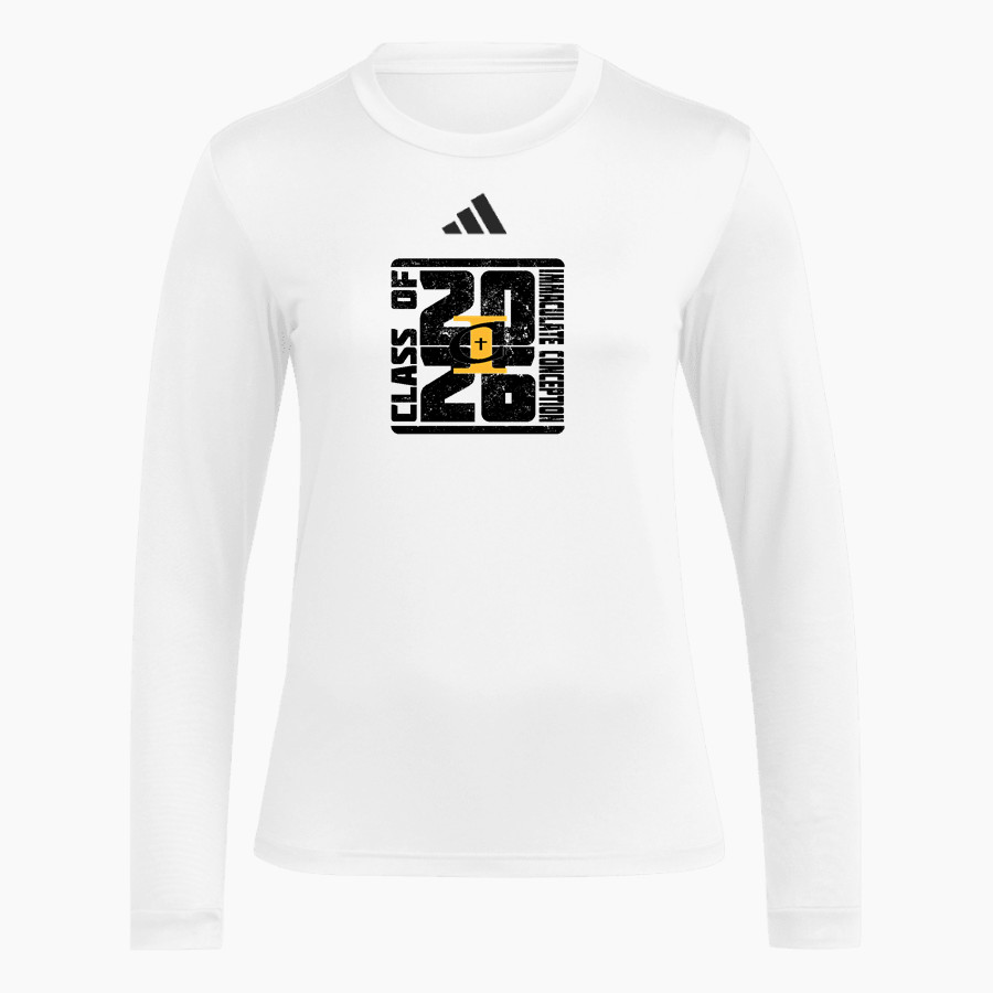 Immaculate Conception Saints <span class="pdp-name-mascot">Immaculate Conception Saints</span> adidas Women's Long Sleeve Pregame Tee