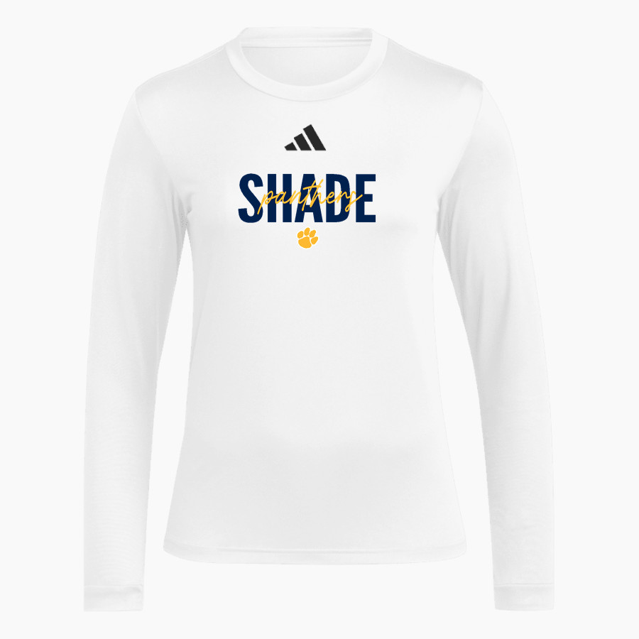 SHADE HIGH SCHOOL PANTHERS adidas Women's Long Sleeve Pregame Tee