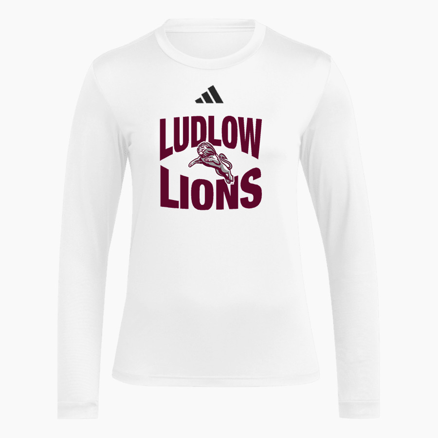 Ludlow Lions <span class="pdp-name-mascot">Lions</span> adidas Women's Long Sleeve Pregame Tee