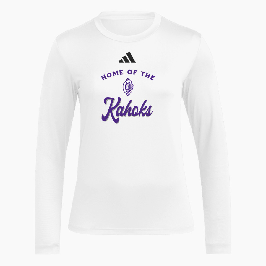 Collinsville Kahoks adidas Women's Long Sleeve Pregame Tee