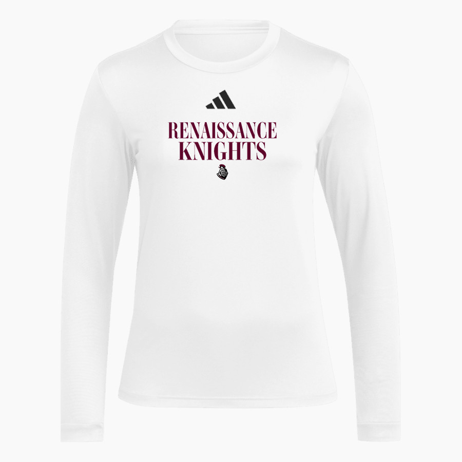 Renaissance Knights <span class="pdp-name-mascot">Renaissance Knights</span> adidas Women's Long Sleeve Pregame Tee