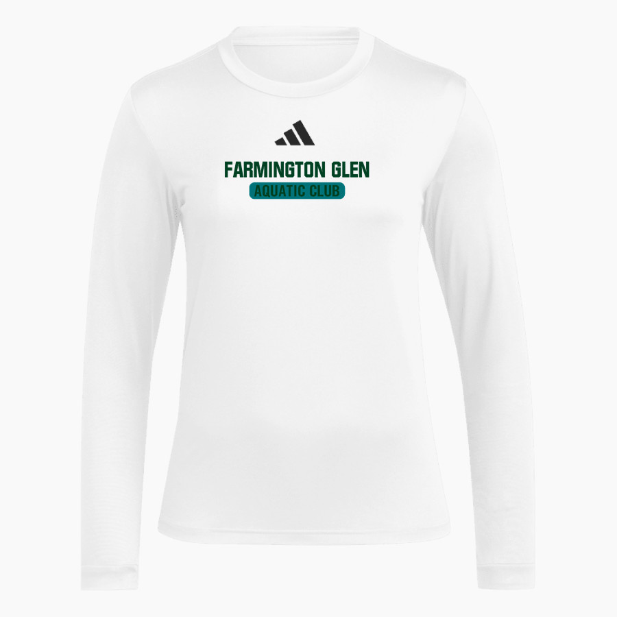 Farmington Glen Aquatic Club adidas Women's Long Sleeve Pregame Tee