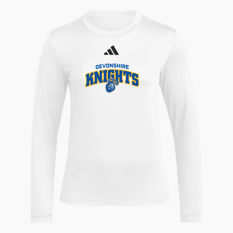 Devonshire Knights <span class="pdp-name-mascot">Devonshire Knights</span> adidas Women's Long Sleeve Pregame Tee