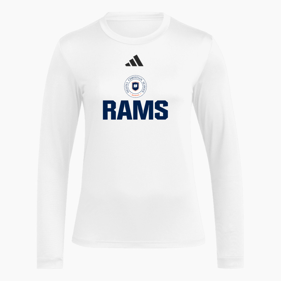 Helena Christian Rams adidas Women's Long Sleeve Pregame Tee