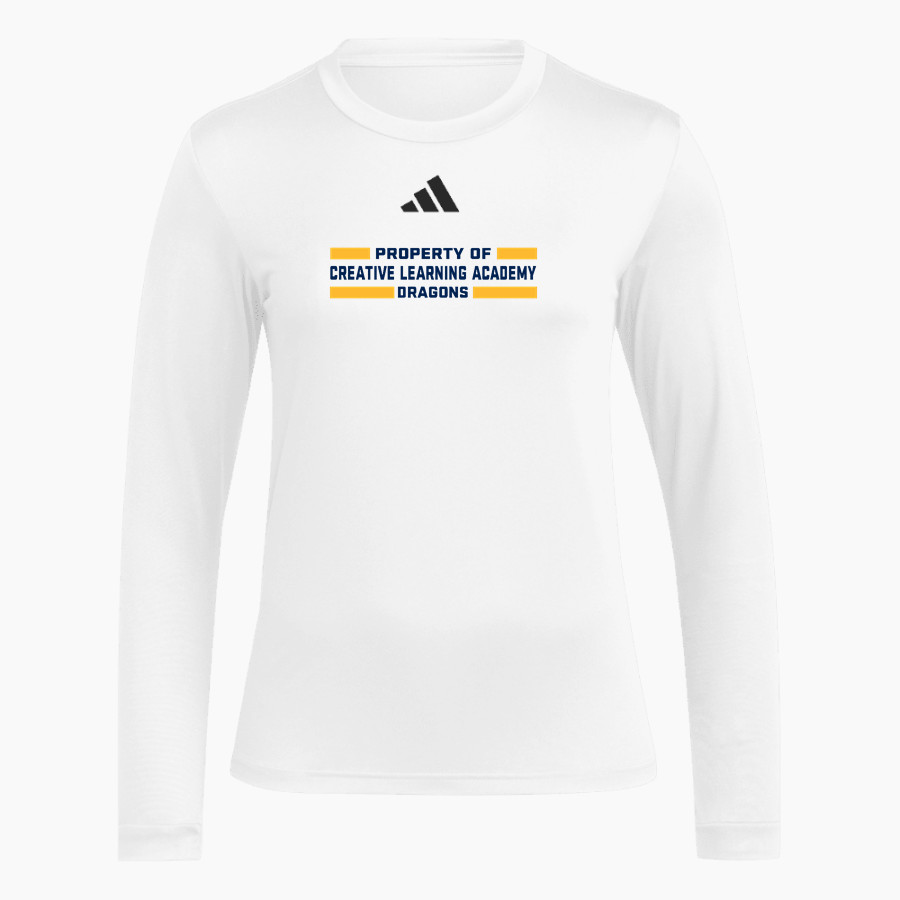 Creative Learning Dragons <span class="pdp-name-mascot">Creative Learning Dragons</span> adidas Women's Long Sleeve Pregame Tee