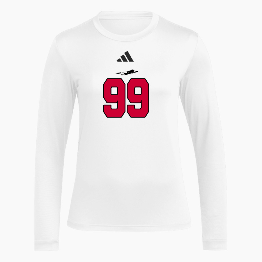 Pleasanton Middle School Panthers <span class="pdp-name-mascot">Pleasanton Panthers</span> adidas Women's Long Sleeve Pregame Tee