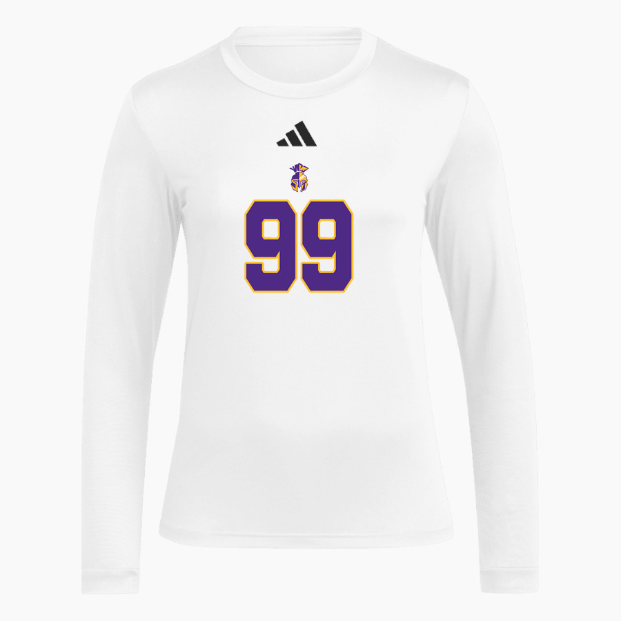SEBEKA HIGH SCHOOL Trojans Online Store <span class="pdp-name-mascot">SEBEKA TROJANS</span> adidas Women's Long Sleeve Pregame Tee