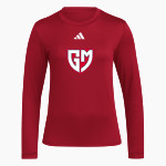 GENERAL MCLANE HIGH SCHOOL LANCERS <span class="pdp-name-mascot">GENERAL MCLANE LANCERS</span> adidas Women's Long Sleeve Pregame Tee Front Thumbnail