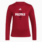 MMI PREPARATORY SCHOOL PREPPERS <span class="pdp-name-mascot">MMI PREPARATORY PREPPERS</span> adidas Women's Long Sleeve Pregame Tee Front Thumbnail