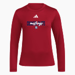 Crimson Cliffs Mustangs <span class="pdp-name-mascot">Crimson Cliffs Mustangs</span> adidas Women's Long Sleeve Pregame Tee Front Thumbnail