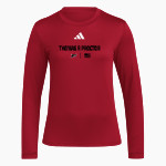 THOMAS R PROCTOR HIGH SCHOOL RAIDERS <span class="pdp-name-mascot">THOMAS R PROCTOR RAIDERS</span> adidas Women's Long Sleeve Pregame Tee Front Thumbnail