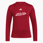 JOHANNESBURG-LEWISTON HIGH SCH CARDINALS <span class="pdp-name-mascot">JOHANNESBURG - LEWISTON CARDINALS</span> adidas Women's Long Sleeve Pregame Tee Front Thumbnail