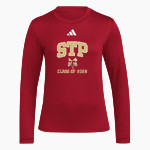 Church & School of St. Peter <span class="pdp-name-mascot">n/a</span> adidas Women's Long Sleeve Pregame Tee Front Thumbnail