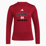 AURORA HIGH SCHOOL HOUN DAWGS <span class="pdp-name-mascot">AURORA HOUN DAWGS</span> adidas Women's Long Sleeve Pregame Tee Front Thumbnail