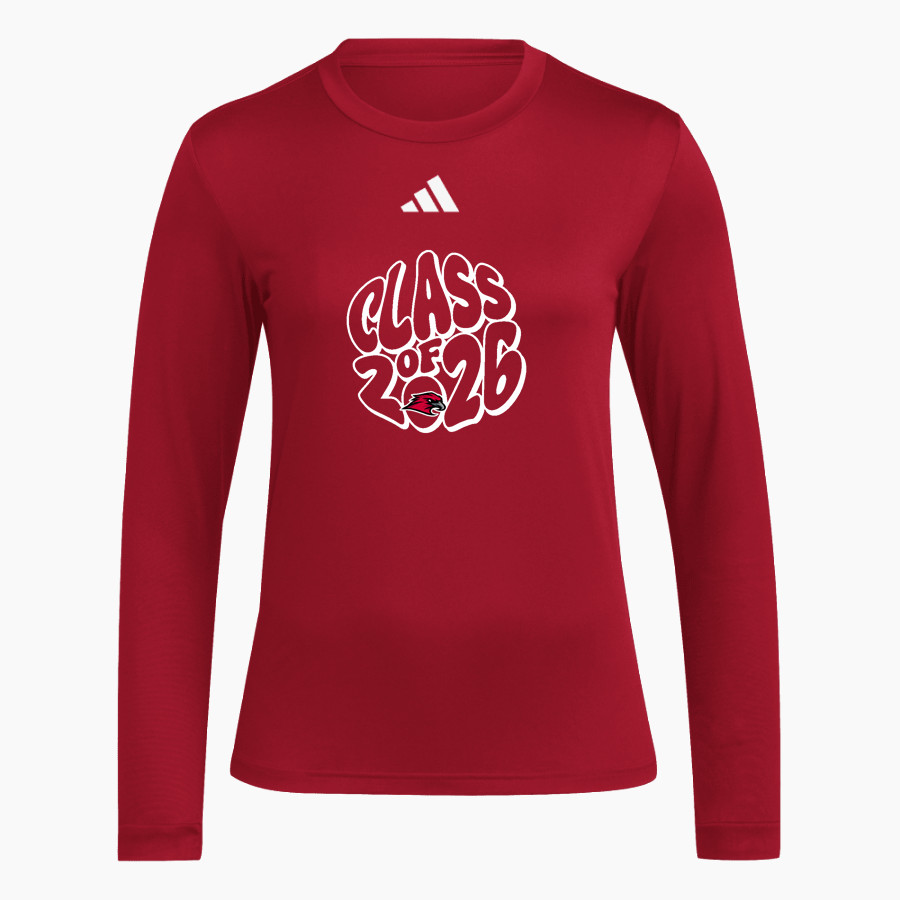 Goshen RedHawks <span class="pdp-name-mascot">Goshen RedHawks</span> adidas Women's Long Sleeve Pregame Tee