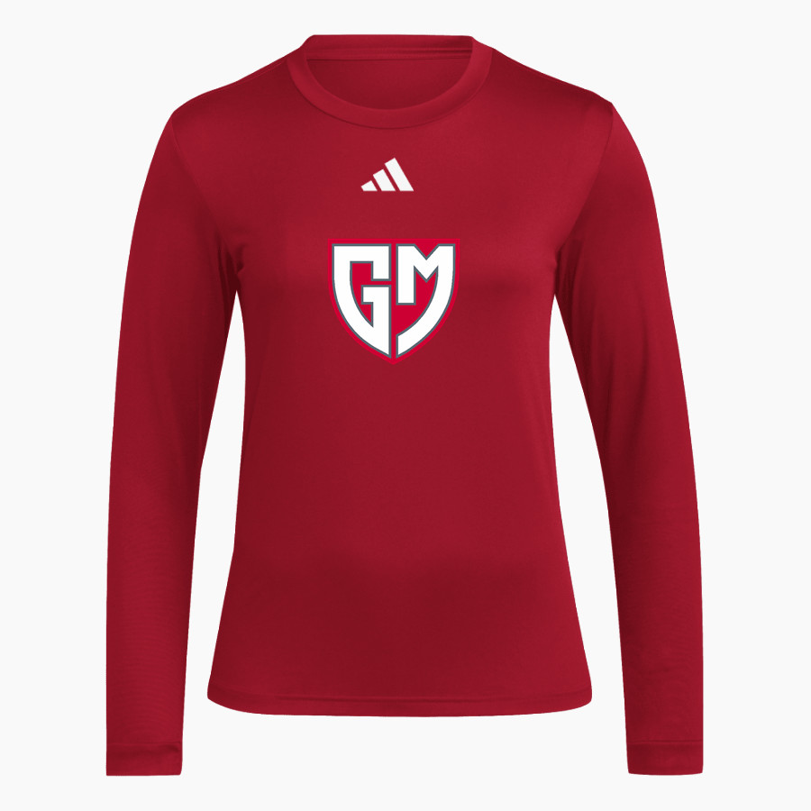 GENERAL MCLANE HIGH SCHOOL LANCERS <span class="pdp-name-mascot">GENERAL MCLANE LANCERS</span> adidas Women's Long Sleeve Pregame Tee