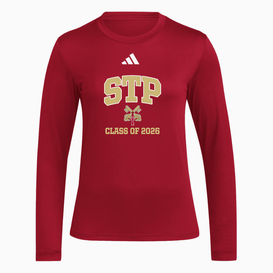 Church & School of St. Peter <span class="pdp-name-mascot">n/a</span> adidas Women's Long Sleeve Pregame Tee