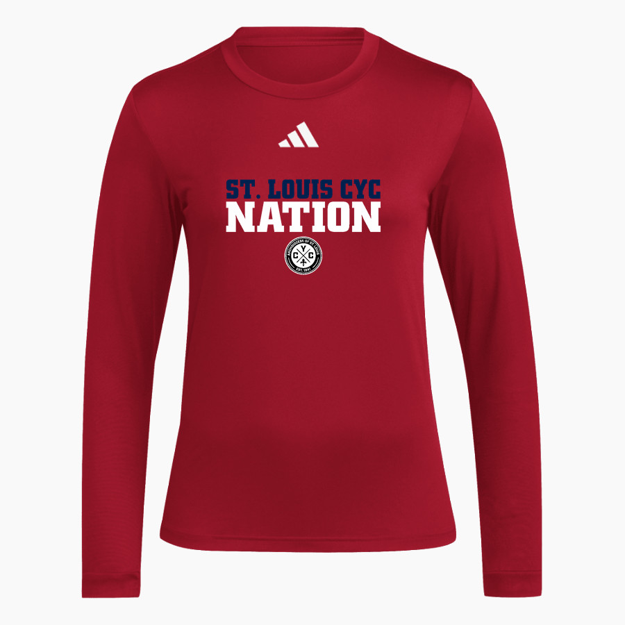 St. Louis CYC St. Louis CYC adidas Women's Long Sleeve Pregame Tee