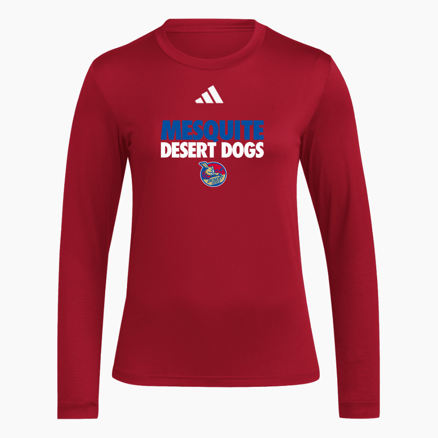Mesquite Desert Dogs adidas Women's Long Sleeve Pregame Tee