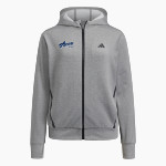 EAST HIGH SCHOOL ACES <span class="pdp-name-mascot">EAST ACES</span> adidas Women's Game & Go Full Zip Training Hoody Front Thumbnail