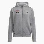 LIBERTY COUNTY HIGH SCHOOL BULLDOGS <span class="pdp-name-mascot">LIBERTY COUNTY BULLDOGS</span> adidas Women's Game & Go Full Zip Training Hoody Front Thumbnail