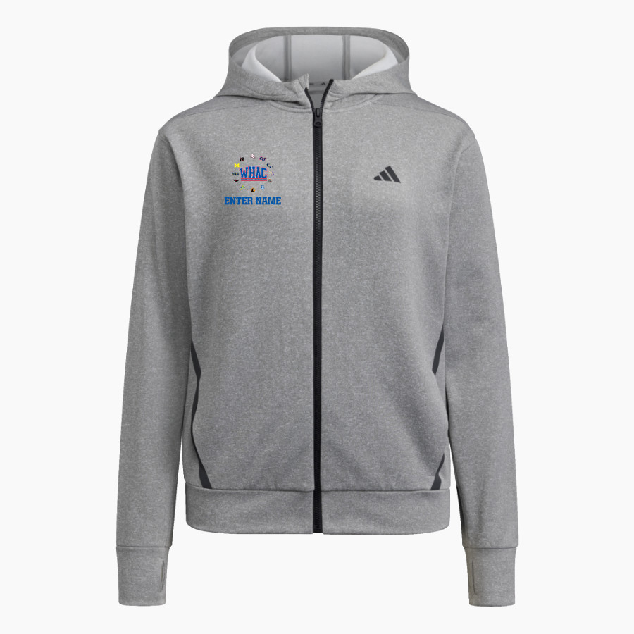 WOLVERINE-HOOSIER ATHLETIC CONFERENCE adidas Women's Game & Go Full Zip Training Hoody