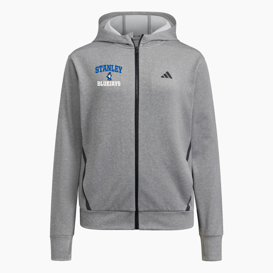 STANLEY HIGH SCHOOL BLUEJAYS adidas Women's Game & Go Full Zip Training Hoody