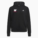 Willamette Wolverines <span class="pdp-name-mascot">Willamette Wolverines</span> adidas Women's Game & Go Full Zip Training Hoody Front Thumbnail