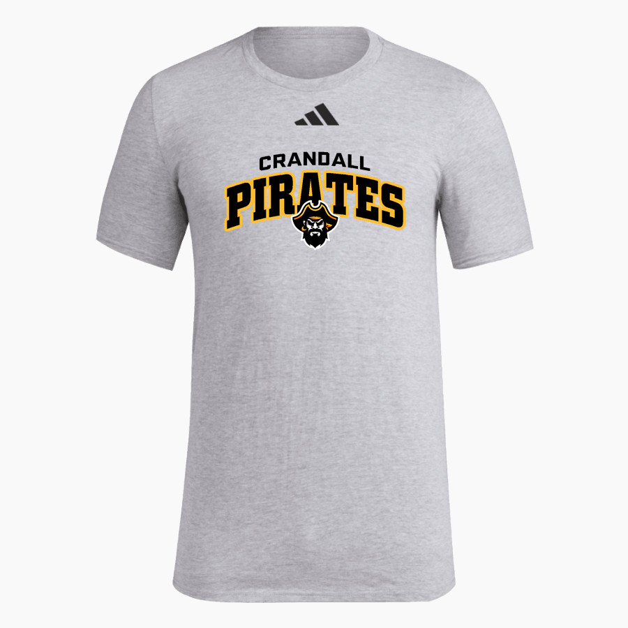 CRANDALL HIGH SCHOOL PIRATES adidas Men's Fresh Short Sleeve Tee