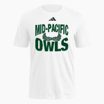 Mid-Pacific Owls <span class="pdp-name-mascot">Mid-Pacific Owls</span> adidas Men's Fresh Short Sleeve Tee Front Thumbnail
