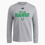 Blackfoot Broncos adidas Men's Long Sleeve Fresh Tee Front Thumbnail
