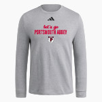 PORTSMOUTH ABBEY SCHOOL RAVENS <span class="pdp-name-mascot">PORTSMOUTH ABBEY RAVENS</span> adidas Men's Long Sleeve Fresh Tee Front Thumbnail