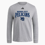 Morris Jeff Pelicans adidas Men's Long Sleeve Fresh Tee Front Thumbnail