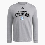 RIVERSIDE HIGH SCHOOL CYCLONES <span class="pdp-name-mascot">RIVERSIDE CYCLONES</span> adidas Men's Long Sleeve Fresh Tee Front Thumbnail