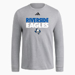 Riverside Eagles <span class="pdp-name-mascot">Riverside Middle School Eagles</span> adidas Men's Long Sleeve Fresh Tee Front Thumbnail