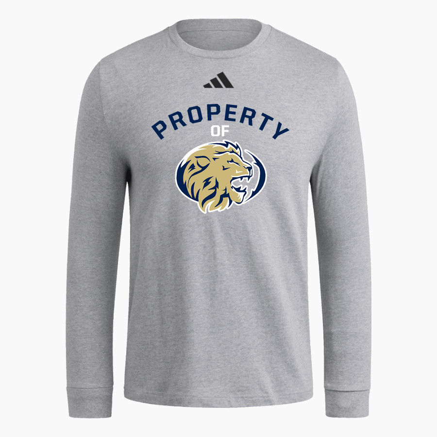GRACE PREP ACADEMY LIONS <span class="pdp-name-mascot">GRACE LIONS</span> adidas Men's Long Sleeve Fresh Tee