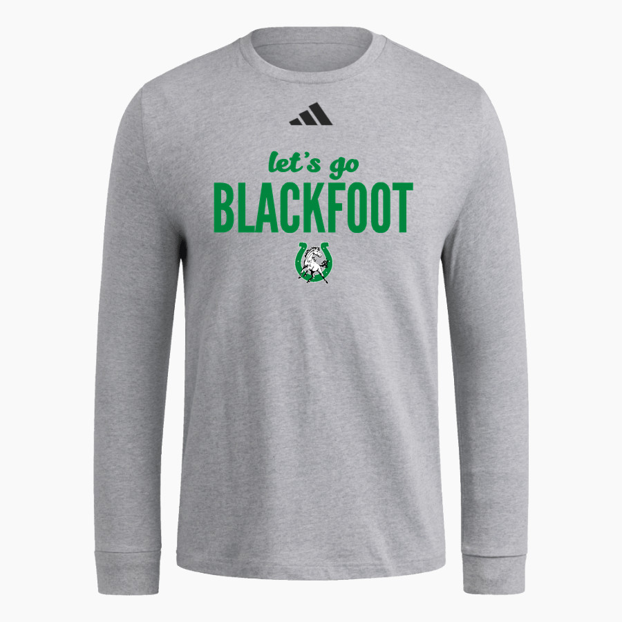 Blackfoot Broncos adidas Men's Long Sleeve Fresh Tee