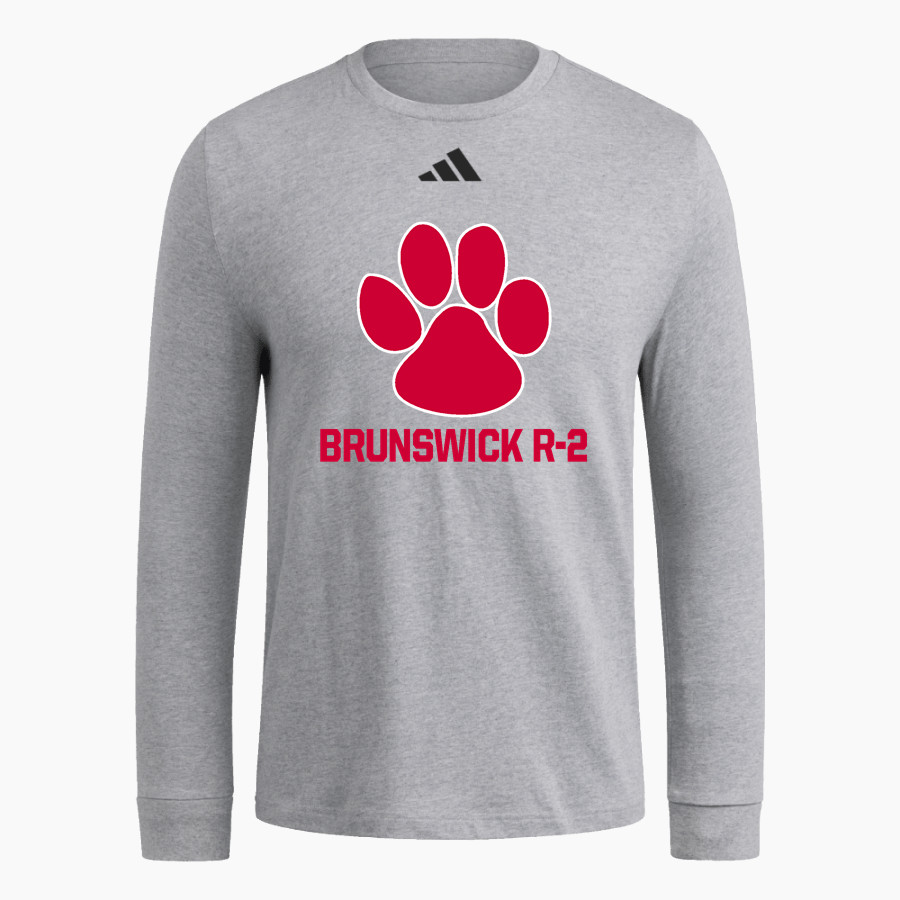 BRUNSWICK R-2 HIGH SCHOOL WILDCATS adidas Men's Long Sleeve Fresh Tee